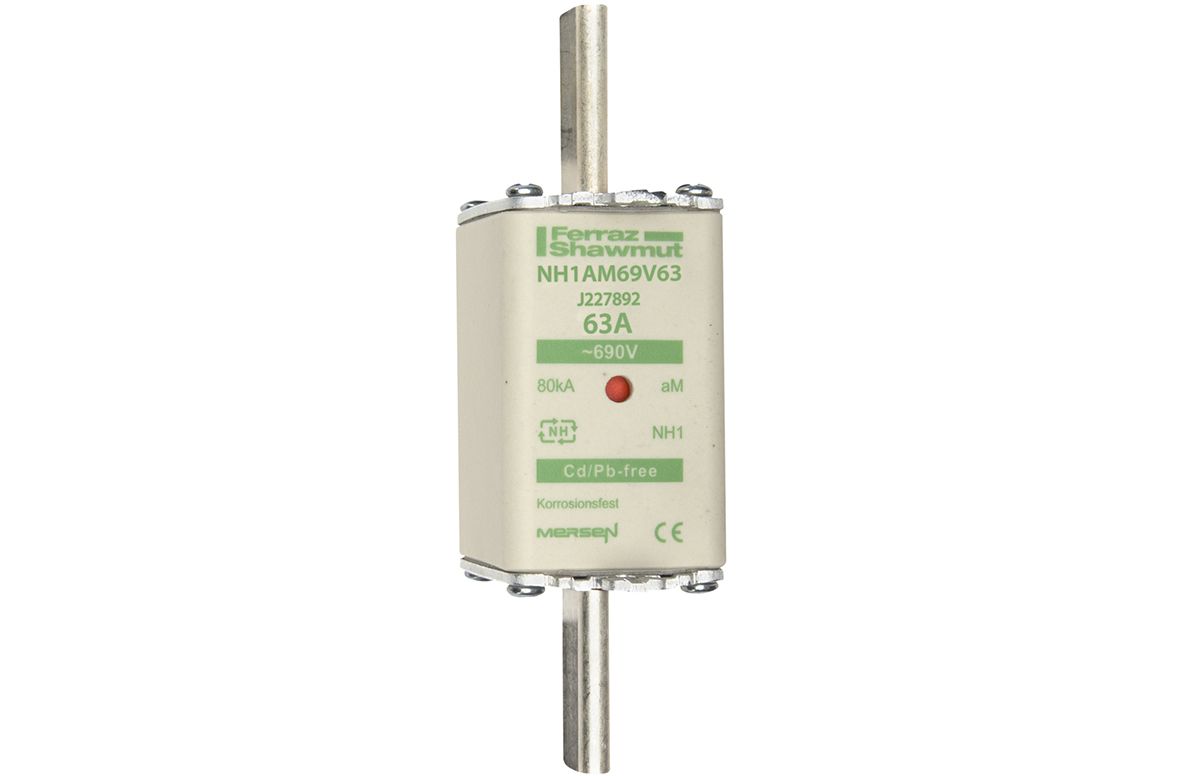 J227892 - NH fuse-link aM, 690VAC, size 1, 63A double indicator/live tags